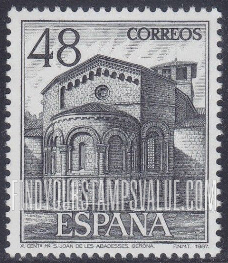 FindYourStampsValue: Tourism: Monastery of St. Joan de les Abadesses, Gerona