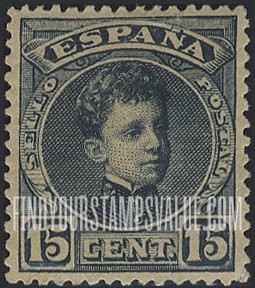 FindYourStampsValue: King Alfonso XIII