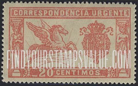 FindYourStampsValue: Special Delivery: Pegasus and Coat of Arms