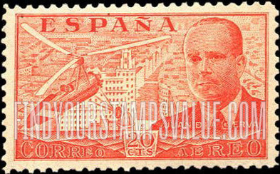 FindYourStampsValue: Air Post: Juan de la Cierva and his Autogiro over Madrid