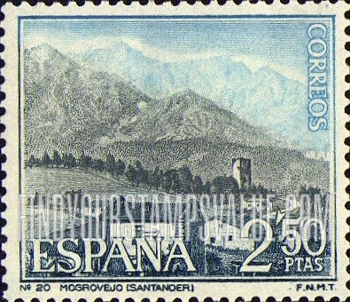 FindYourStampsValue: Tourism Types of 1964: View of Mogrovejo, Santander