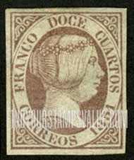 FindYourStampsValue: Kingdom: Queen Isabella II