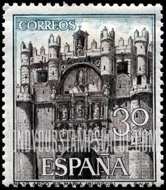 FindYourStampsValue: Tourism Types of 1964: Facade of Santa Maria, Burgos