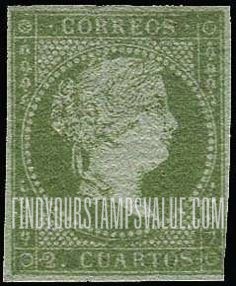 FindYourStampsValue: Kingdom: Isabella II