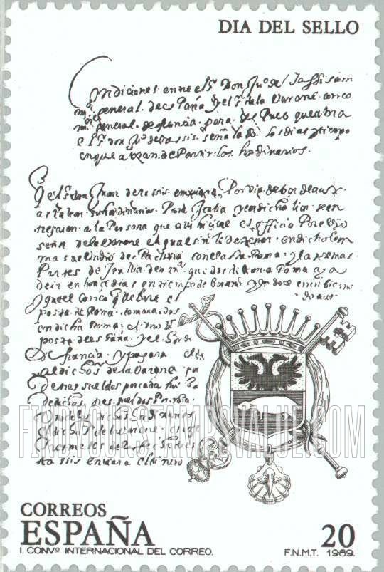 FindYourStampsValue: Stamp Day: International postal treaty negotiated with France and Italy by Franz von Taxis, 1601