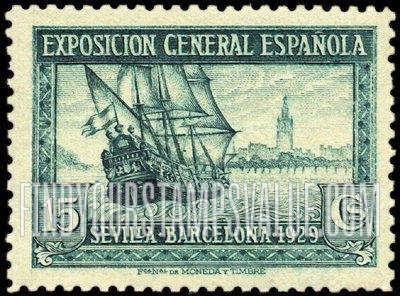 FindYourStampsValue: “Santa Maria” and View of Seville