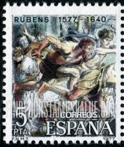 FindYourStampsValue: Rape of Sabine Women, by Rubens