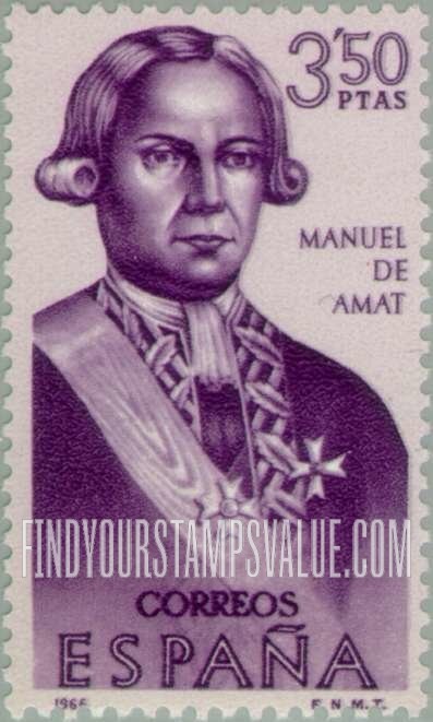 FindYourStampsValue: Builders of the New World: Manuel de Amat