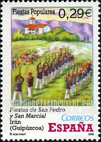 FindYourStampsValue: San Pedro and San Marcial Festivals, Irún