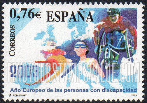 FindYourStampsValue: European Year of the Disabled
