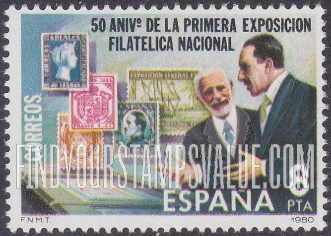 FindYourStampsValue: King Alfonso and Count of Maceda at 1930 National Exhibition