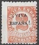 FindYourStampsValue: Revolutionary Overprints, Nationalist (Revolutionary) Forces, Orense: Numeral