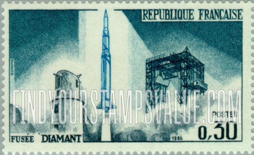 FindYourStampsValue: Fusée Diamant: French Satellite A-1 Issue