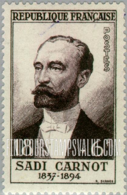 FindYourStampsValue: SEMI-POSTAL - Sadi Carnot
