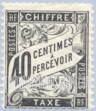 FindYourStampsValue: POSTAGE DUE - Numeral Value