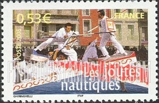 FindYourStampsValue: Aspects of Life in French Regions Type of 2003: Nautical jousting
