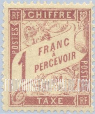 FindYourStampsValue: POSTAGE DUE - Numeral Value