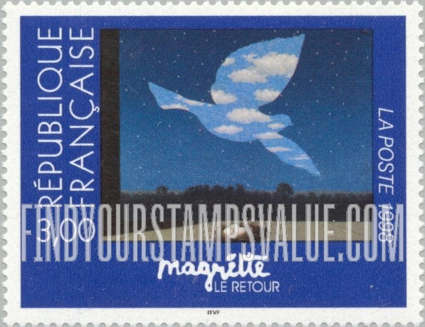 FindYourStampsValue: “The Return,” by René Magritte
