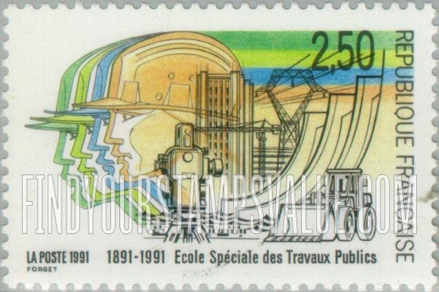 FindYourStampsValue: School of Public Works, Centennial