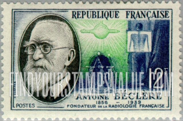 FindYourStampsValue: Antoine Béclère and X-ray apparatus
