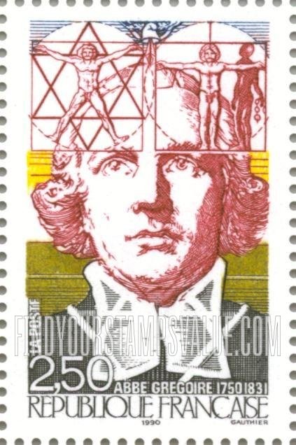 FindYourStampsValue: French Revolution, Bicentennial: Abbe Gregoire