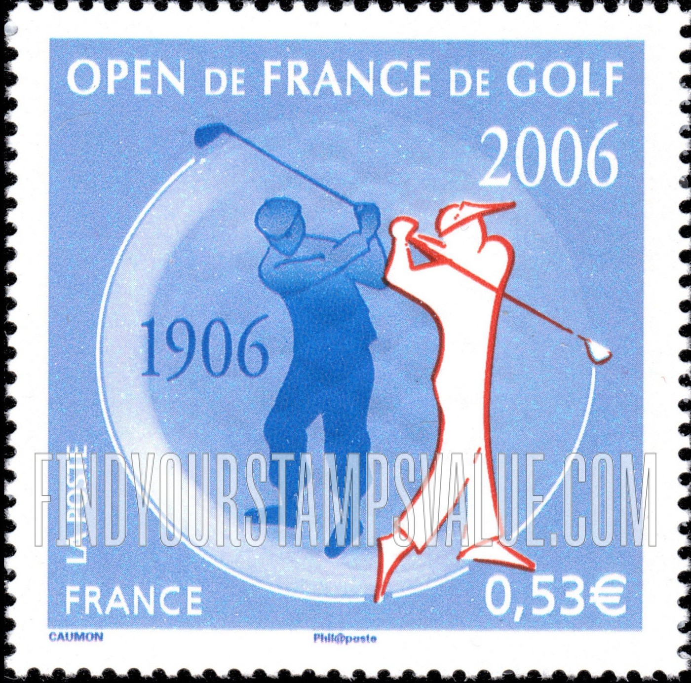FindYourStampsValue: French Open Golf Championship, Centennial
