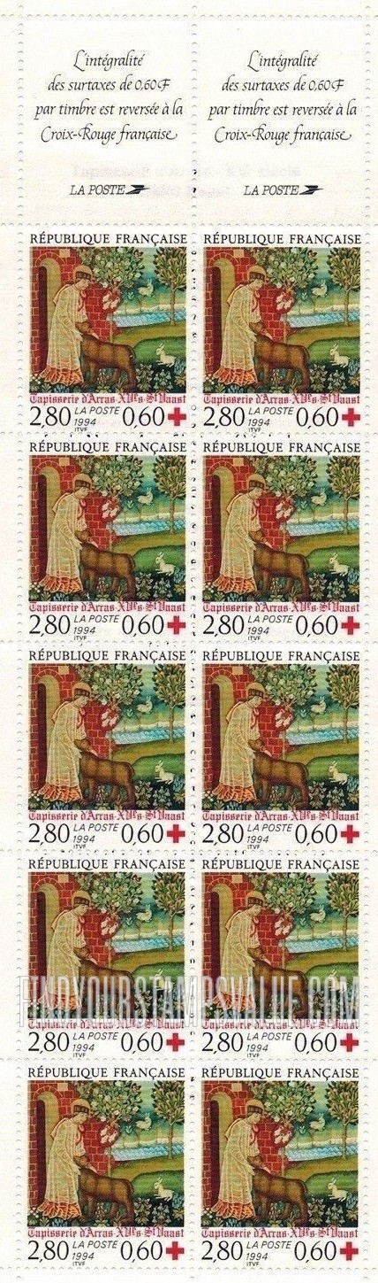 FindYourStampsValue: SEMI-POSTAL - St. Vaast, Arras Tapestry