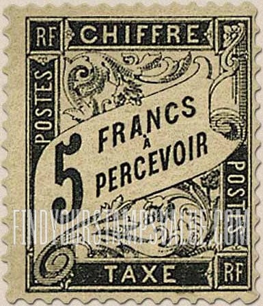 FindYourStampsValue: POSTAGE DUE - Numeral Value