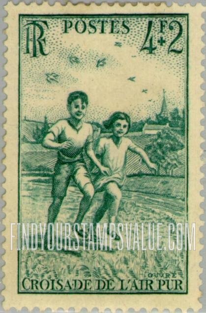 FindYourStampsValue: SEMI-POSTAL - Boy and Girl