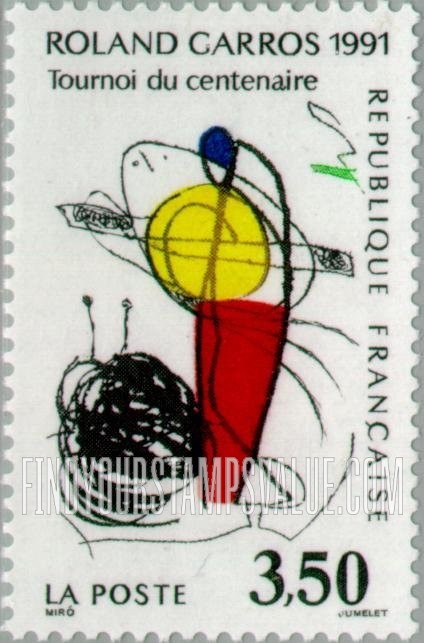 FindYourStampsValue: French Open Tennis Championships, Centennial