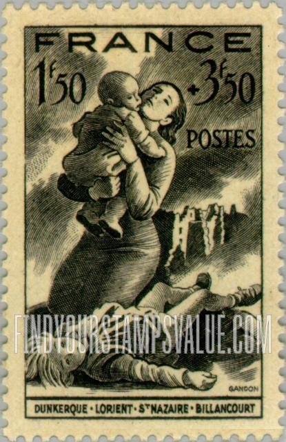 FindYourStampsValue: SEMI-POSTAL - Civilians Under Air Attack