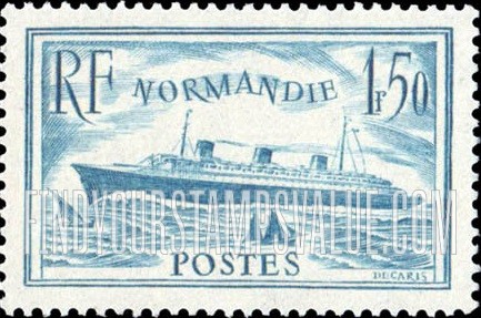 FindYourStampsValue: S. S. Normandie