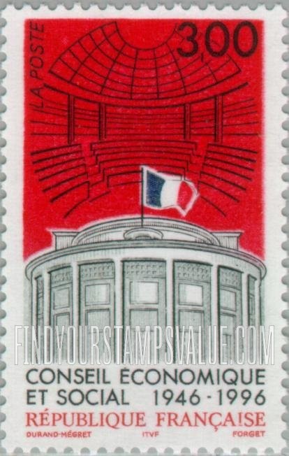 FindYourStampsValue: Economic and Social Council, 50th Anniversary