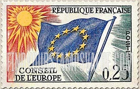 FindYourStampsValue: OFFICIAL - Council of Europe Flag