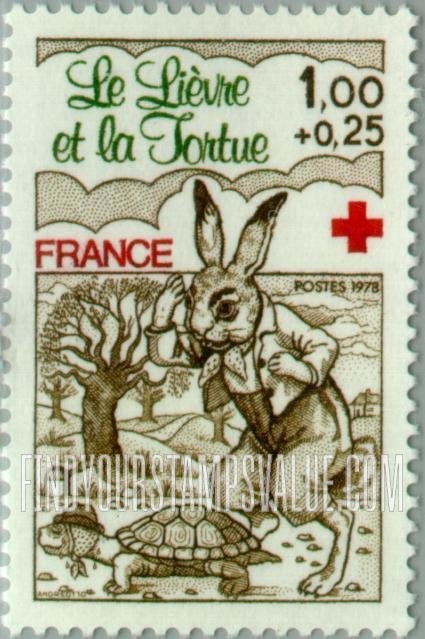 FindYourStampsValue: SEMI-POSTAL - The Hare & the Tortoise
