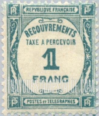 FindYourStampsValue: POSTAGE DUE - Recouvrements