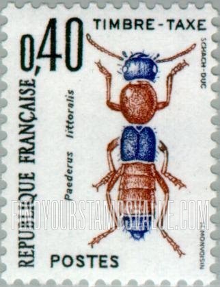 FindYourStampsValue: POSTAGE DUE - Paederus littoralis