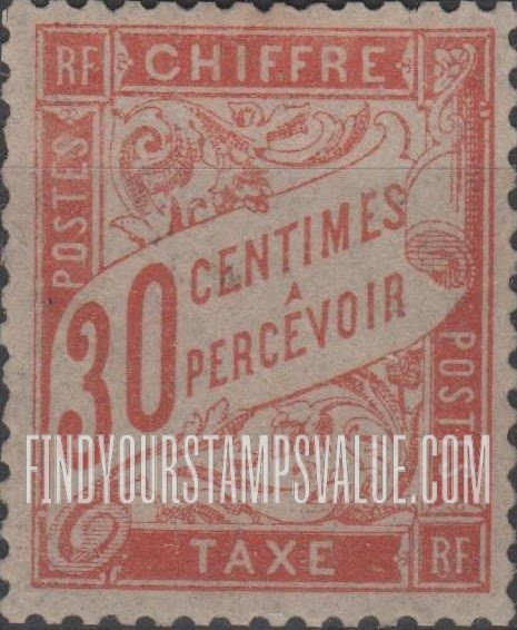 FindYourStampsValue: POSTAGE DUE - Numeral Value