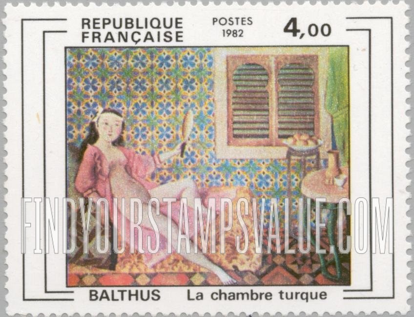 FindYourStampsValue: Turkish Chamber, by Balthus