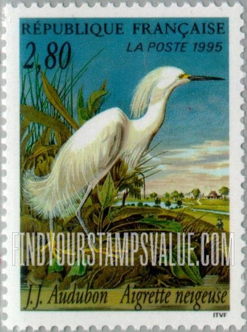FindYourStampsValue: Snowy egret