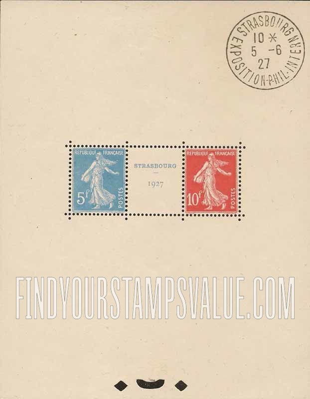 FindYourStampsValue: Sower: No Ground. Strasbourg Exhibition Issue