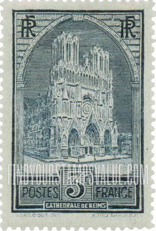 FindYourStampsValue: Reims Cathedral