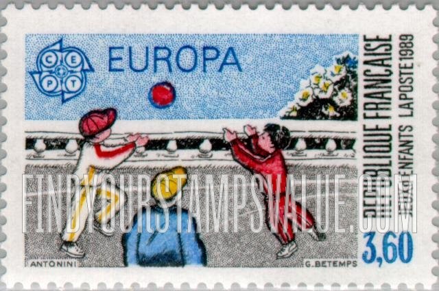 FindYourStampsValue: Europa 1989: Catch (ball)