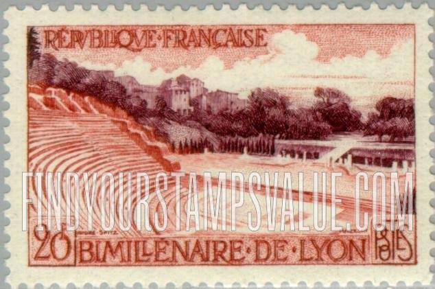 FindYourStampsValue: Roman Amphitheater, Lyon