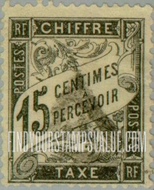 FindYourStampsValue: POSTAGE DUE - Numeral Value