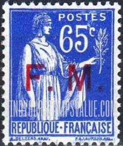 FindYourStampsValue: MILITARY - Peace with Olive Branch: Regular Issue Overprinted in Red