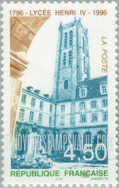 FindYourStampsValue: Henri IV High School, Bicentennial