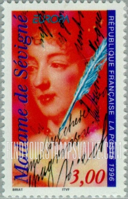 FindYourStampsValue: Madame Marie de Sévigné (1626-96), Writer
