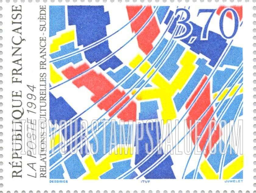 FindYourStampsValue: Swedish, French flags