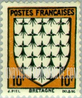 FindYourStampsValue: Coats of Arms: Brittany